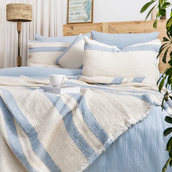 Schafer Home Enza Çeyiz Seti 8 Parça-Mavi - 10