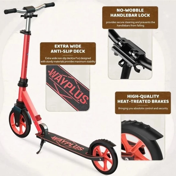 WAYPLUS Kick Scooter 6 Yaş ve Üzeri - 6