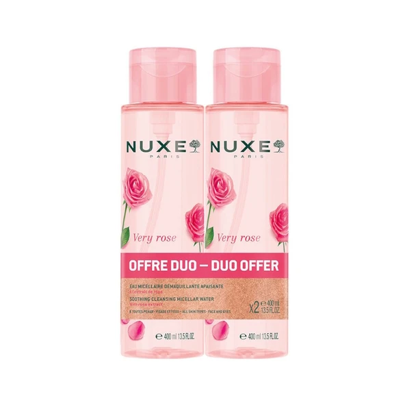 Nuxe Very Rose Yatıştırıcı & Temizleyici Micellar Su 2X400ml ürün görseli