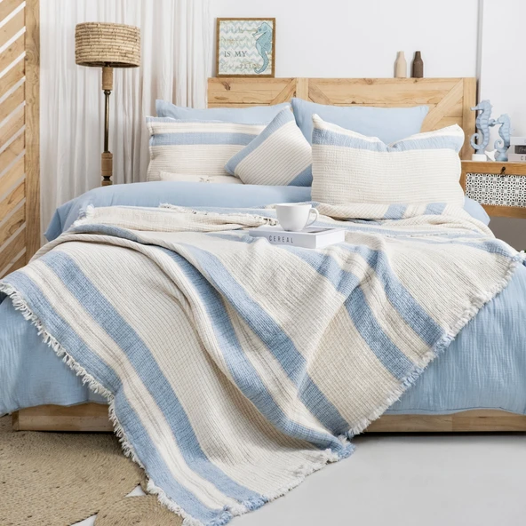 Schafer Home Enza Çeyiz Seti 8 Parça-Mavi - 9