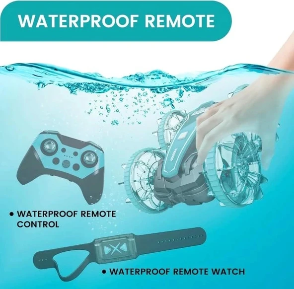 Tecnock Amfibi Uzaktan Kumandalı Araba Teknesi - 3