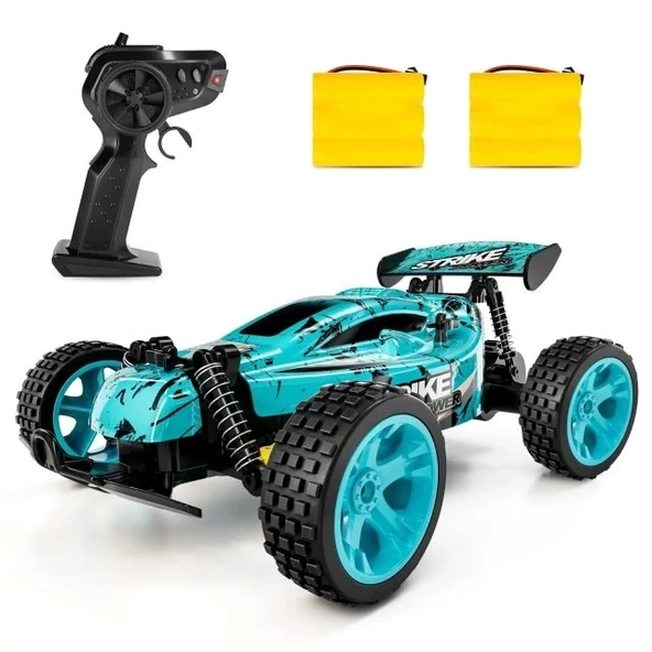 ecnock RC 2.4Ghz Yüksek Hızlı Uzaktan Kumandalı Araba Mavi