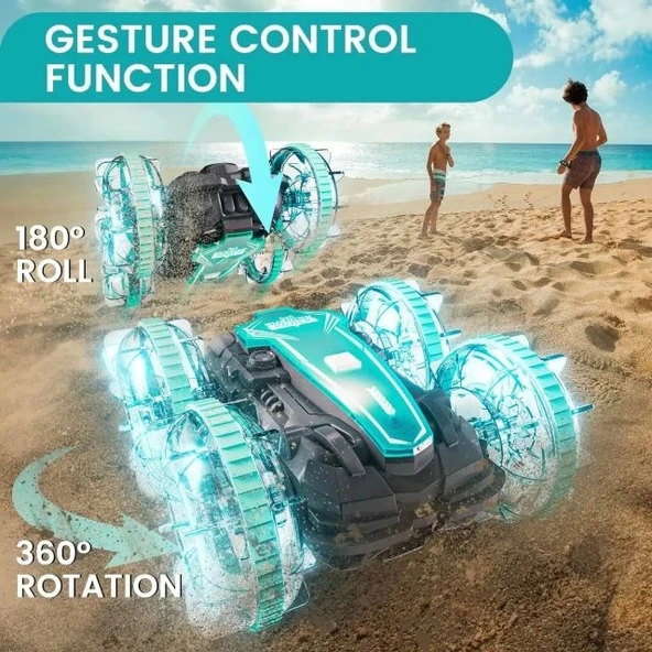 Tecnock Amfibi Uzaktan Kumandalı Araba Teknesi - 4