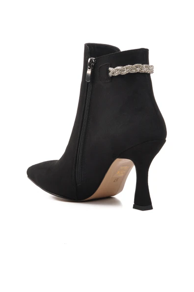 Ayakmod Siyah Süet  Kadın Bot 543111 Z - 4