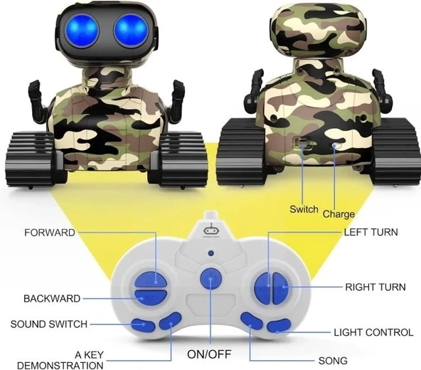 Robot Oyuncak Şarj Edilebilir 3 Yaş ve üzeri - 2