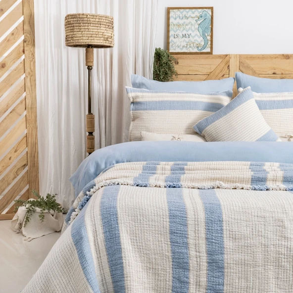 Schafer Home Enza Çeyiz Seti 8 Parça-Mavi - 11