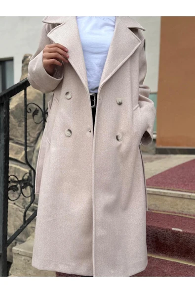KASİDE KURUVAZE KEMER BAĞLAMALI KAŞE KABAN - 8