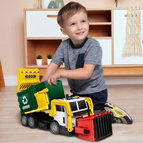 JOYIN Büyük Çöp Kamyonu Oyuncağı - 8