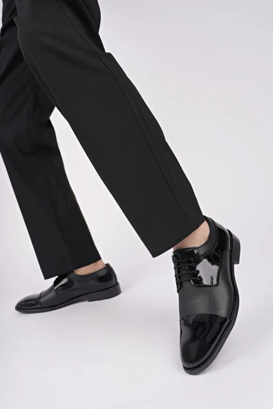 Muggo MİTKOV Hakiki Deri Klasik Günlük Ortopedik Bağcıklı Erkek Ayakkabı - 6