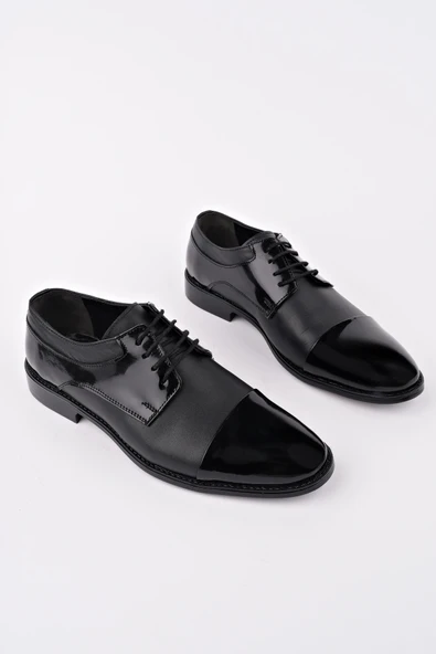 Muggo MİTKOV Hakiki Deri Klasik Günlük Ortopedik Bağcıklı Erkek Ayakkabı - 3