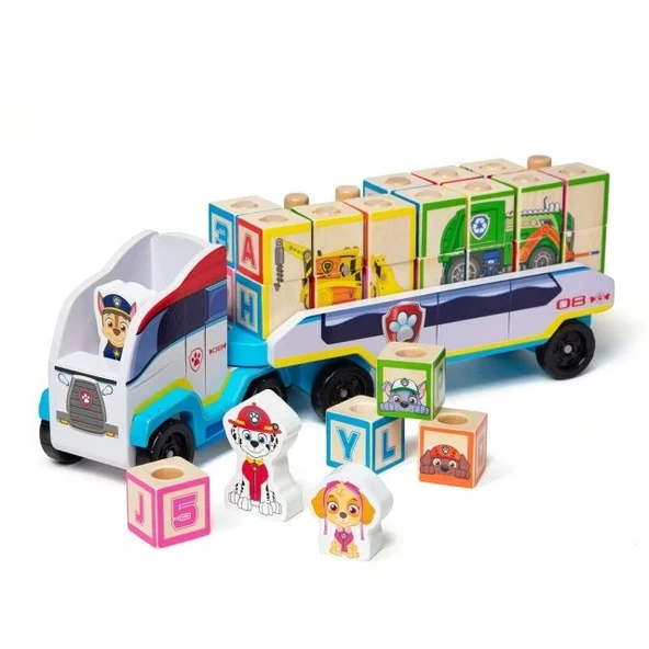Melissa & Doug Paw Patrol Ahşap ABC Blok Kamyonu ABC Alphabet Truck