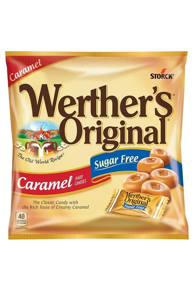 Werther's Original Karemelli Sert Şekerleme Şekersiz 41.4GR