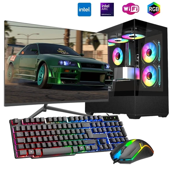 i5 14400F 16GB DDR4 1TB m2 12GB ARC B580 24" Monitörlü Oyun Bilgisayarı