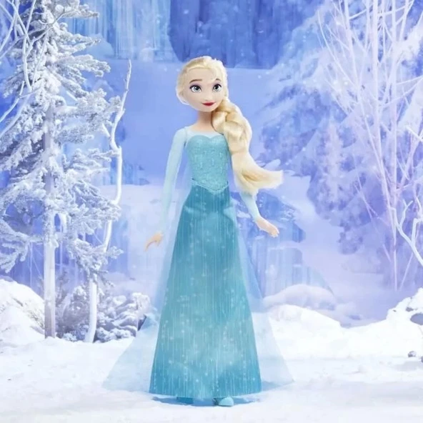 Hasbro Disney Frozen Parlayan Elsa Moda Bebeği - 7