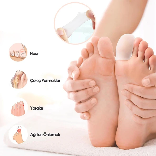 MG06 - Silikon Parmak Koruma | Yumuşak Ve Esnek, Nasır Bölgesini Koruyucu Ped - Resim 5