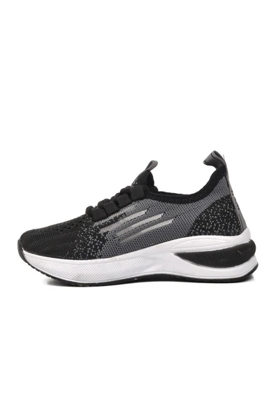 Walkway Siyah-Beyaz-Füme  Çocuk Spor Ayakkabı Ravello P - 2