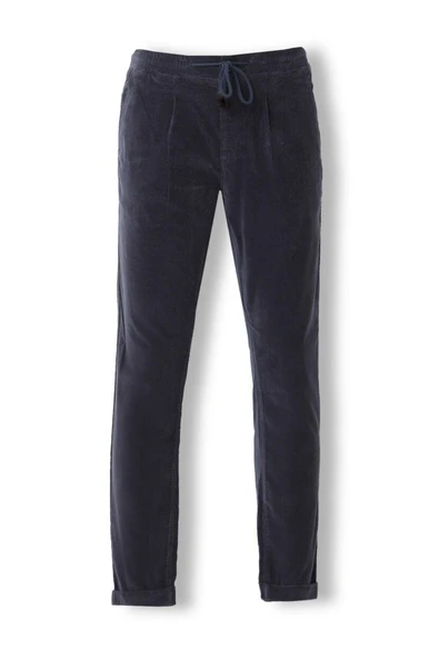 Erkek Kadife Boyfriend Pantolon , Slim Fit Rahat Kesim Beli Bağlamalı Yan Cepli Jogger Pantolon - 10