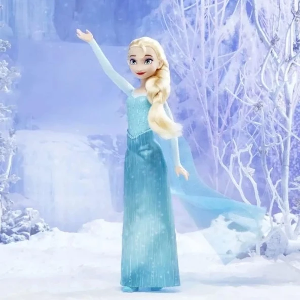 Hasbro Disney Frozen Parlayan Elsa Moda Bebeği - 6