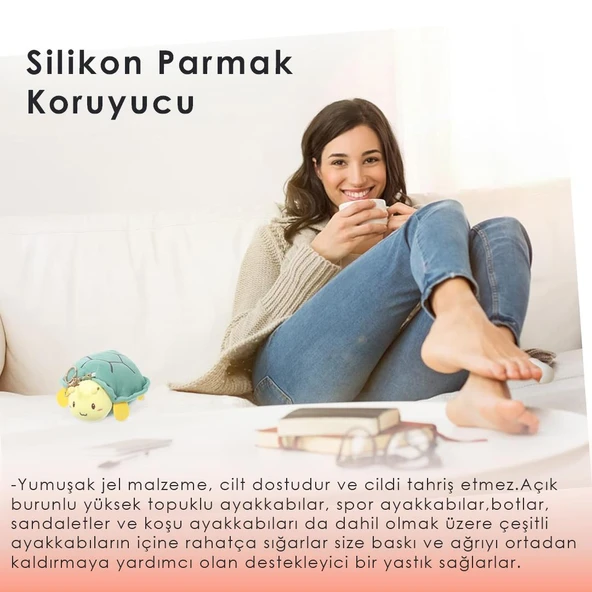 MG06 - Silikon Parmak Koruma | Yumuşak Ve Esnek, Nasır Bölgesini Koruyucu Ped - Resim 3