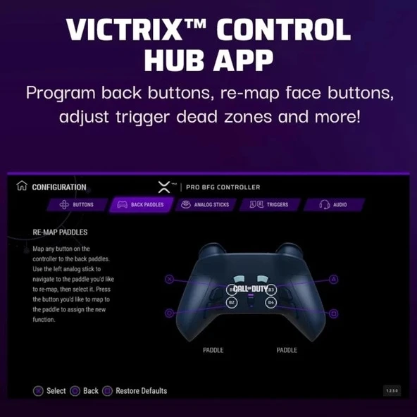 PDP Victrix Pro BFG PS5 Kablosuz Controller - 6