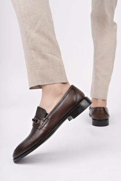 Muggo BONDY Hakiki Deri Klasik Günlük Ortopedik Erkek Ayakkabı - 7