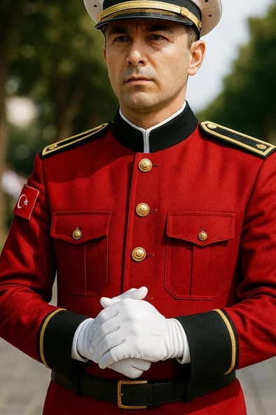 Unisex Bando Garson Pandomim Gösteri Merasim Tören Eldiveni ürün görseli 1