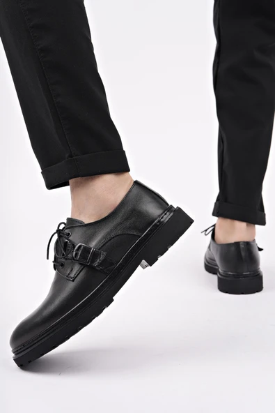 Muggo PRAG Bağcıklı Hakiki Deri Erkek Günlük Casual Ayakkabı - 12