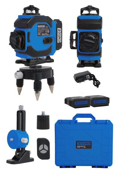 DAFLONG DİJİTAL GÖSTERGELİ TYPE-C ŞARJ GİRİŞLİ 16 YÖNLÜ LAZER-MAVİ