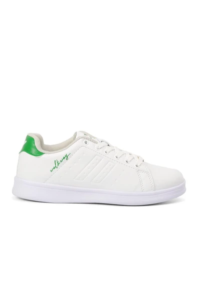 Walkway Beyaz Yeşil Unisex Spor Ayakkabı Stan 041 G
