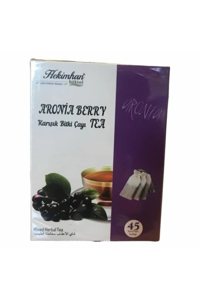 Aronia 45'li Süzen Poşet Çay Sallama Bitki Çay, Demleme Bitki Çayı Aronia Çayı