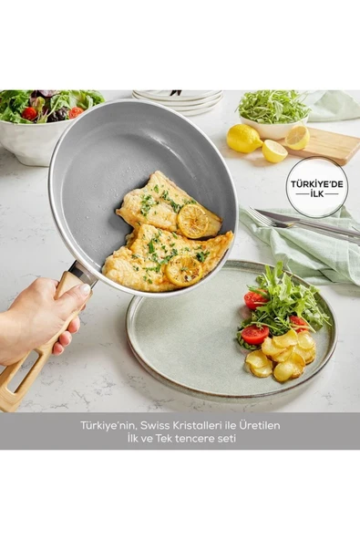 Emsan Swiss Crystal Karnıyarık Tencere 30 Cm Creamy - 2