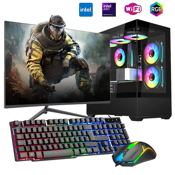 i5 14400F 16GB DDR4 1TB m2 12GB ARC B580 27" 165Hz Monitörlü Oyun Bilgisayarı ürün görseli