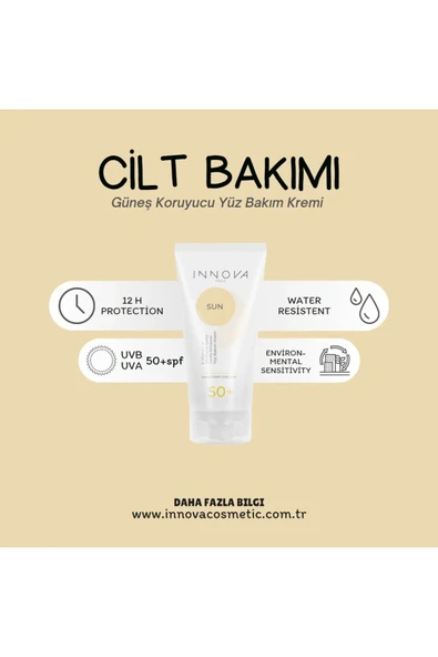 Innova Güneş Bakım Kremi Spf 50 50ml - 3