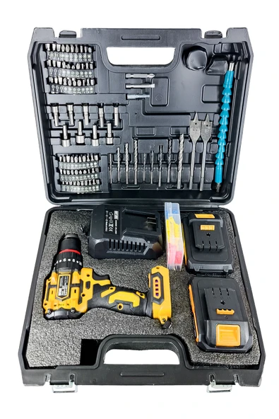 DAFLONG ÖZEL SERİ 84 PARÇA KÖMÜRSÜZ GÜCLENDİRİLMİŞ MOTOR DARBELİ ŞARJLI MATKAP-SRI - 4