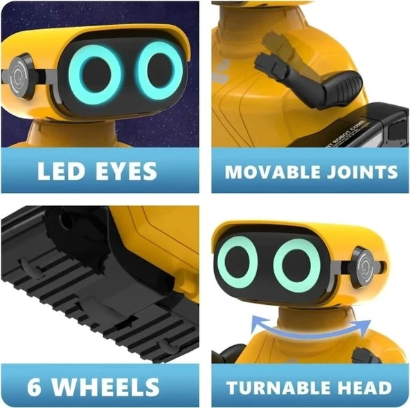 Gilobaby Uzaktan Kumandalı Robot Oyuncak Yellow
