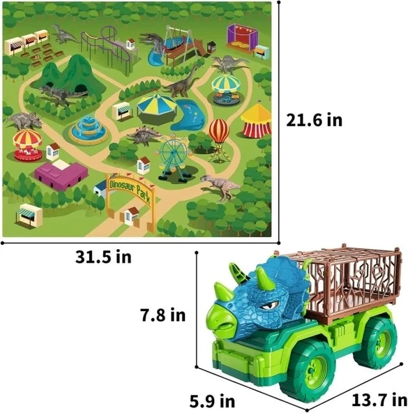 TEMI Dinozor Kamyon Oyuncakları - 3