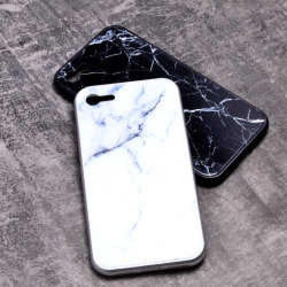 Apple iPhone SE 2020 Kılıf Zore Mermerli Devrim Cam Kapak - 1