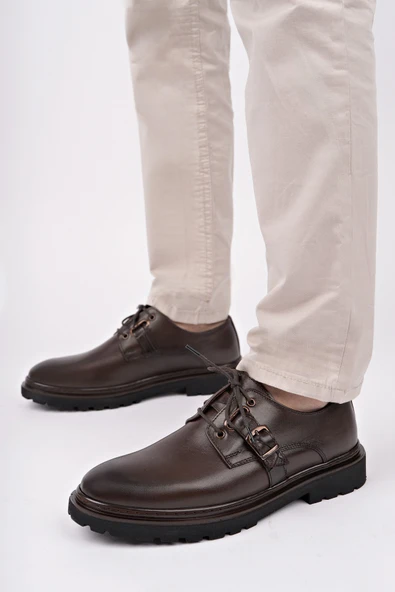 Muggo PRAG Bağcıklı Hakiki Deri Erkek Günlük Casual Ayakkabı - 5