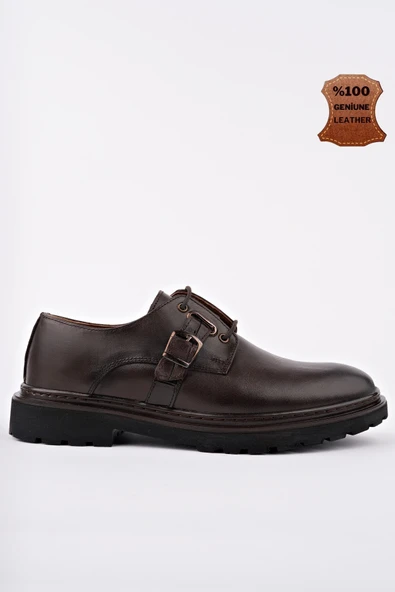 Muggo PRAG Bağcıklı Hakiki Deri Erkek Günlük Casual Ayakkabı