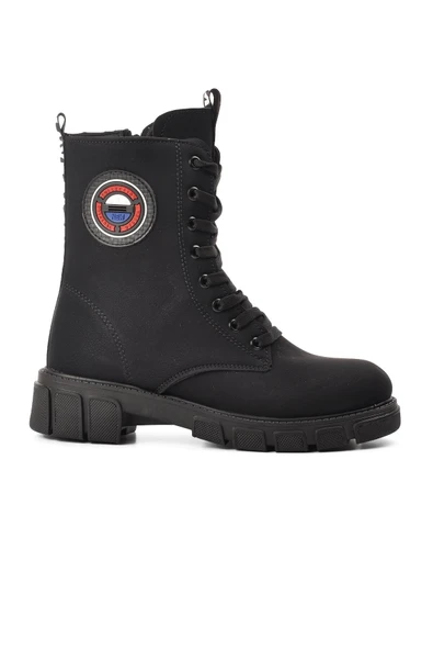 Walkway Siyah Nubuk Kadın Bot Peris Z