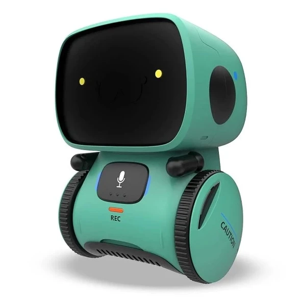 KaeKid Dokunmatik Sensörlü İnteraktif Akıllı Robot Yeşil
