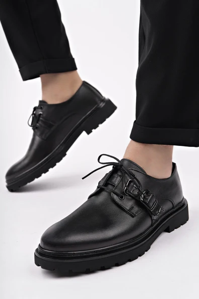 Muggo PRAG Bağcıklı Hakiki Deri Erkek Günlük Casual Ayakkabı - 11