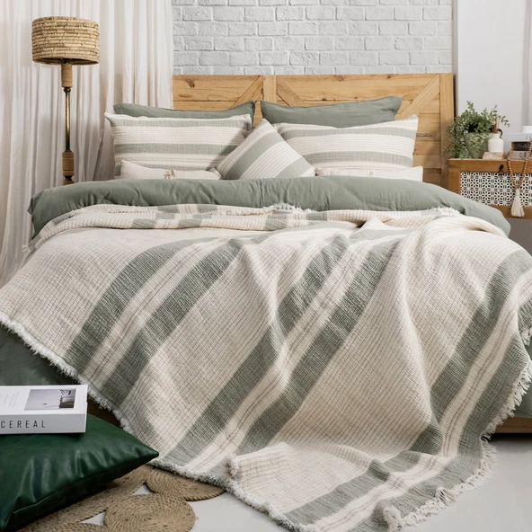 Schafer Home Enza Çeyiz Seti 8 Parça-Yeşil - 9