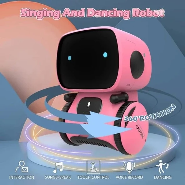 KaeKid Dokunmatik Sensörlü İnteraktif Akıllı Robot - 3