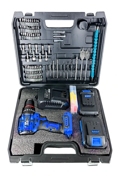 DAFLONG ÖZEL SERİ 84 PARÇA KÖMÜRSÜZ GÜCLENDİRİLMİŞ MOTOR DARBELİ ŞARJLI MATKAP-MVI - 3