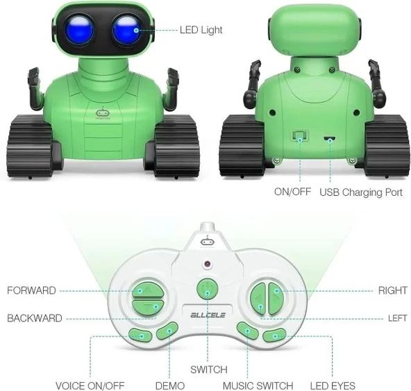 Allcele Şarj Edilebilir Robot Oyuncak - 5