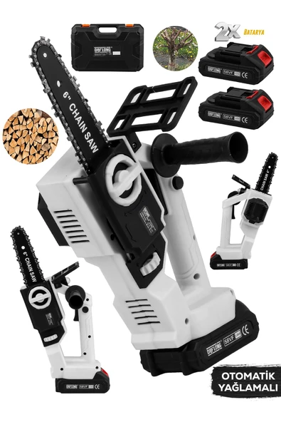 DAFLONG KÖMÜRSÜZ YENİ NESİL OTOMATİK YAĞLAMALI 6 İNÇ DFL-SERİES DAL BUDAMA MAKİNASI-BYZ - 2