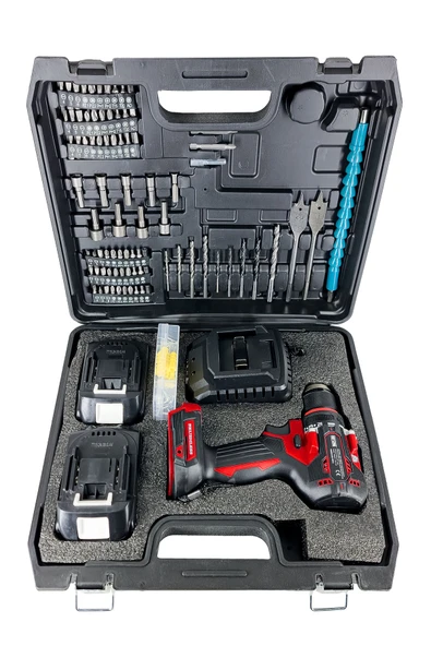 DAFLONG PRO ÖZEL SERİ 84 PARÇA KÖMÜRSÜZ ŞARJLI MATKAP-KRMZ - 3