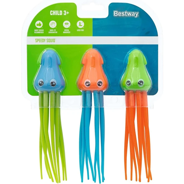 Bestway Hydro-Swim Speed Squid Havuza Dalış Öğreten Oyuncaklar Havuza Dalma Oyuncakları
