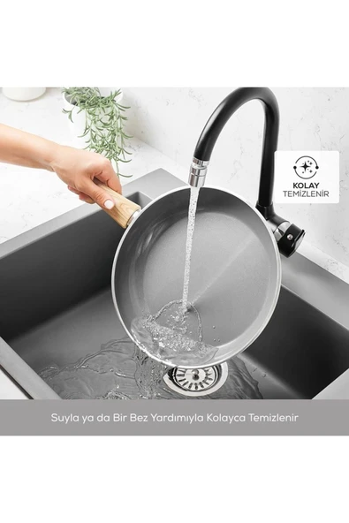 Emsan Swiss Crystal Karnıyarık Tencere 30 Cm Creamy - 3